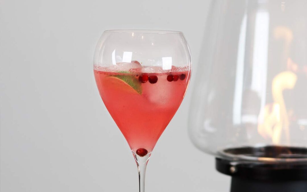 Lingon-Coconut Fizz
